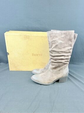 Born Women's Peavy Grey boots size 9 M